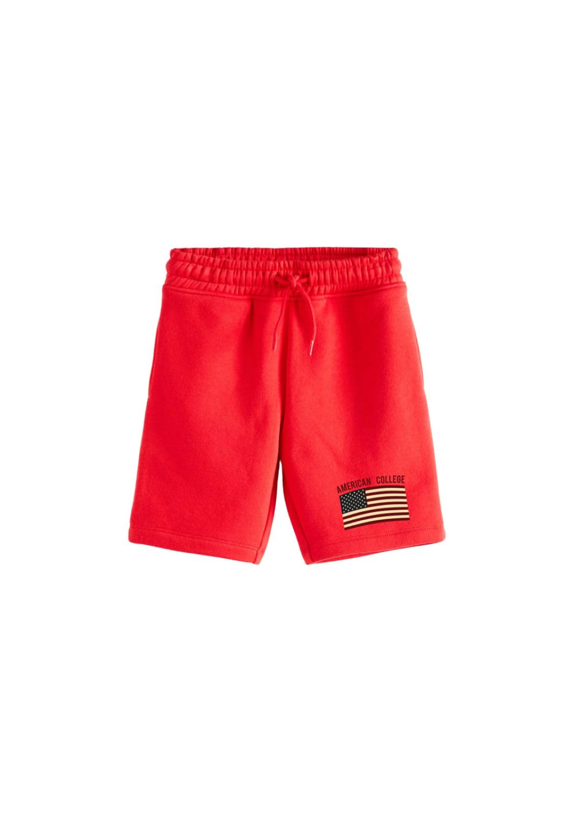 AMERICAN COLLEGE USA, Pantaloncino, Bermuda, Bambino, Bambina, Calzoncini, Jogging, Pantaloni, Chino, Corto, Sportivi, Bambini, Unisex, Modello ACBER223 Rojo, 12 Anni