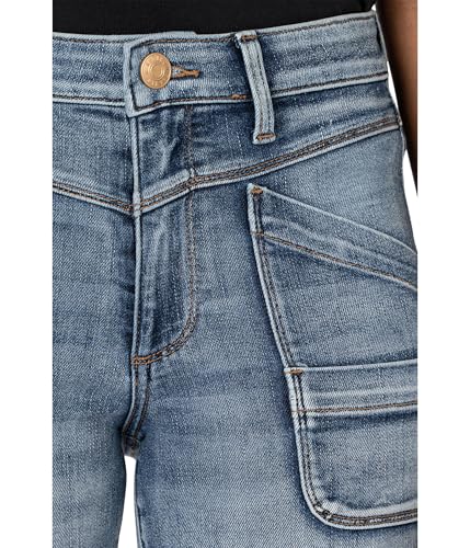 KUT from the Kloth Women's Reese High Rise Ankle Straight Leg Frt & BCK-Yoke3