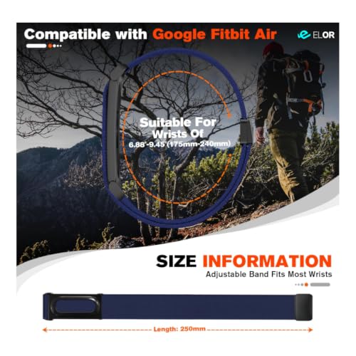 Image of ELOR Replacement Strap /Band compatible with Google Fitbit Air