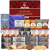 Hattie’s Gifts Biscuits Hamper - 22-Piece Scottish Shortbread & Assorted Biscuits Gift Set - Thank You, Birthday, Christmas Luxury Food Gift for Women or Men