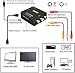 GANA RCA to HDMI, 1080P Mini RCA Composite CVBS AV to HDMI Video Audio Converter Adapter Supporting PAL/NTSC with USB Charge Cable for PC Laptop Xbox PS4 PS3 TV STB VHS VCR Camera DVD (Black Gold)