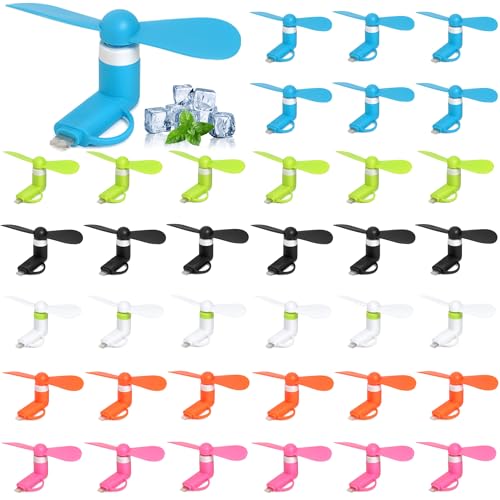Mini ventilateur de poche universel multi-embouts pour smartphone et tablette - 2