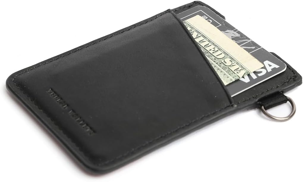 Thread Wallets Ultra Slim Minimalist Card Holder Wallet (Black) - Image 2