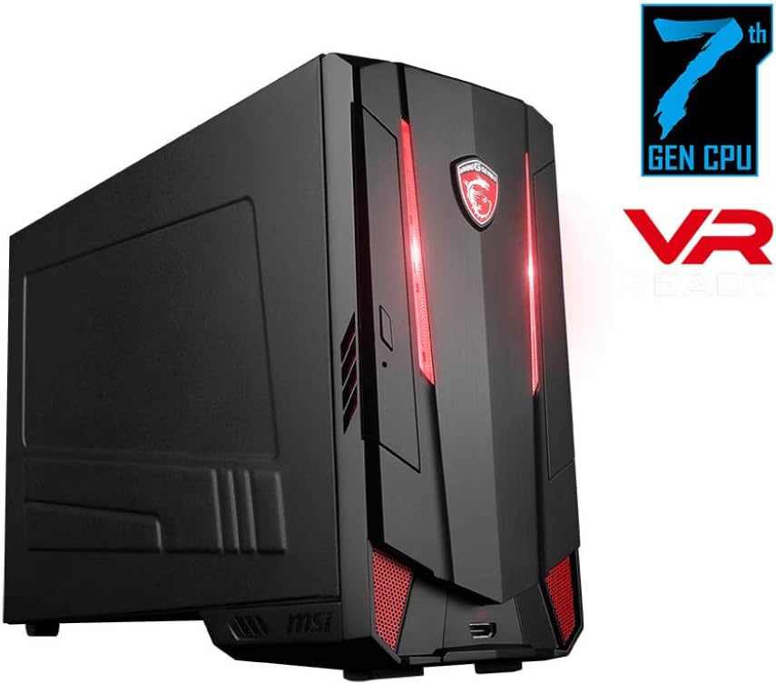 MSI Nightblade MIB Gaming PC – i5-7400 (4 Core, 3.5GHz), Nvidia GTX 1050 Ti 4GB, 1TB PCIe Gen 4.0 x4 NVMe,16GB DDR4, WIFI 5 & BT 4.2, DVD R Windows 10 Pro (Renewed) 6 51aSJr5JKtL. AC SL1024