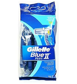 BLUE Gillette BLADE カミソリ　剃刀　ひげ剃り　ジレット 71L3vuqRAlL._AC_UL210_SR210,
