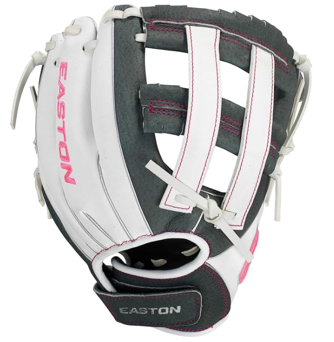 Easton | GHOST FLEX Youth Softball Glove | Right Hand Throw | 10" | Grey/White/Pink - image 3