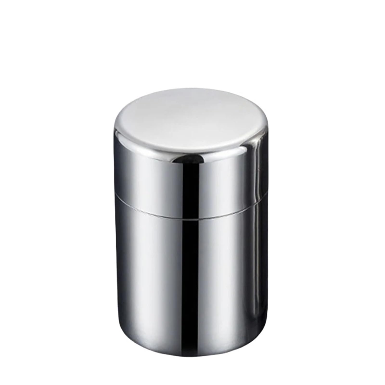 UBOHUZ 2pc Tea Tin Canister Stainless Steel Coffee And With Airtight Double Lids Loose Leaf Storage Container Kitchen Cup for Tea, Coffee(400ml)