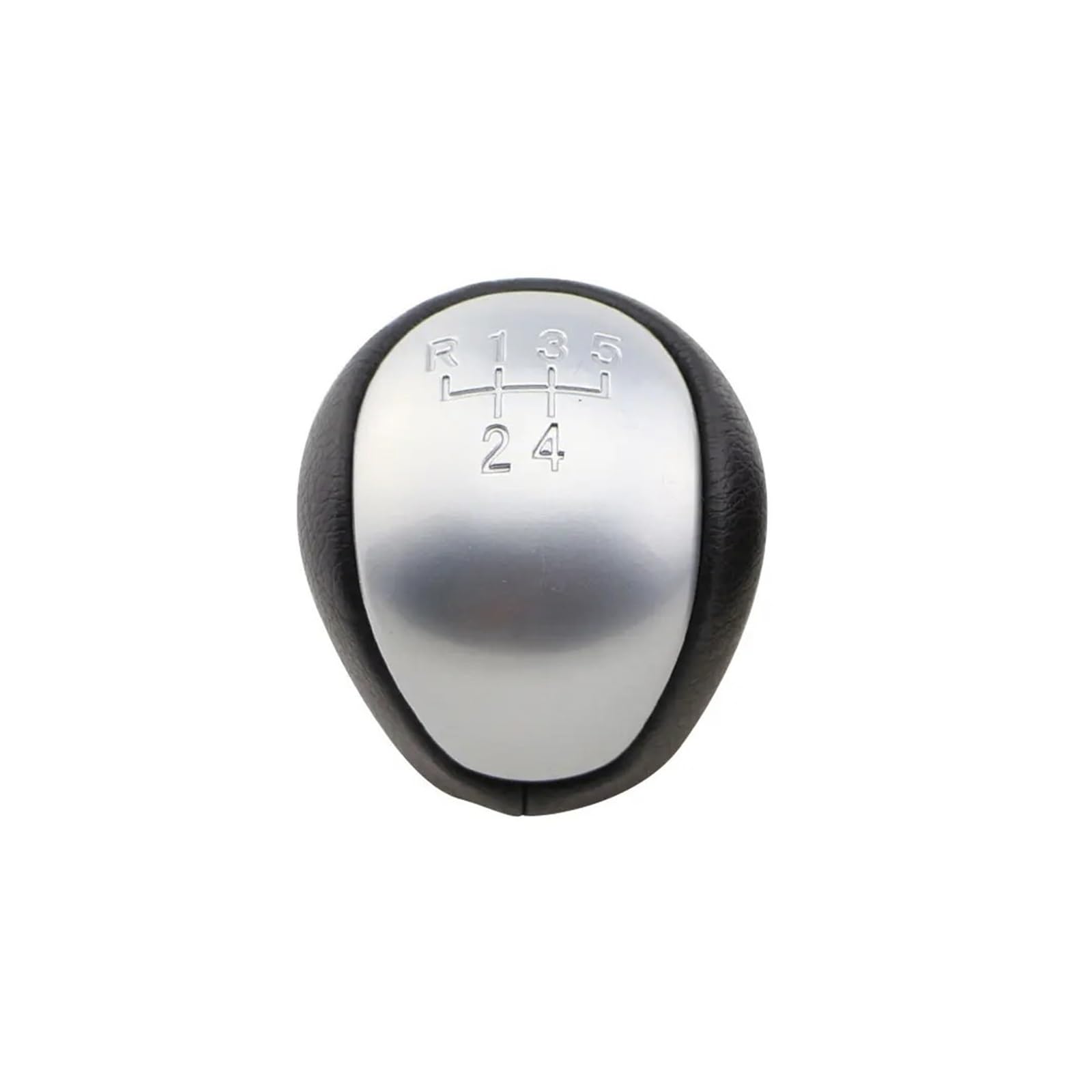 DWTNMEX Gear Shift Knob for Hyundai for Elantra for I30 2008-2012 5 Speed Gear Shift Knob Car-Styling Shifter Lever Handball(Matte Sliver)