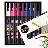 POSCA Colouring - PC-3M Midnight Tones - Set of 8 - In Gift Box
