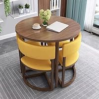 Many テーブル用品 Amazon｜80CM 4人用ラウンドダイニングテーブルセット、アパート