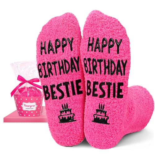 HAPPYPOP Bestie Gifts Ideas - Bestfriend Gifts, Best Friends Birthday Socks Sister Socks for Women