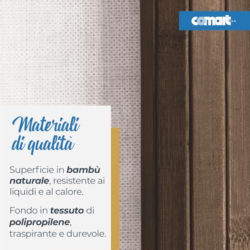 Sets de table en bambou Comart chocolat pour vos petits-déjeuners - 6