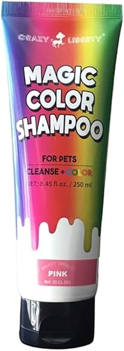 Miniatura 7 de Champús de color mágico (púrpura). Champú semipermanente para colorear el cabello de mascotas, champú seguro y suave de tinte para el cabello sin