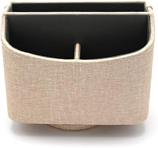 Leather Remote Control, Mobile Phone Storage Box, Stationery and Miscellaneous Items Sorting, Office(D)