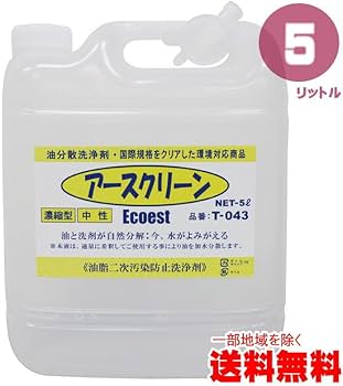 Amazon.co.jp: エコエスト アースクリーン 5L 4個 セット T