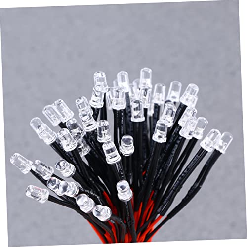 SEWOART 50 Unidades Lâmpada De Led Brinquedos Rc Led Emitindo Luz Diodos Led Luz Brinquedo Rc Lâmpad