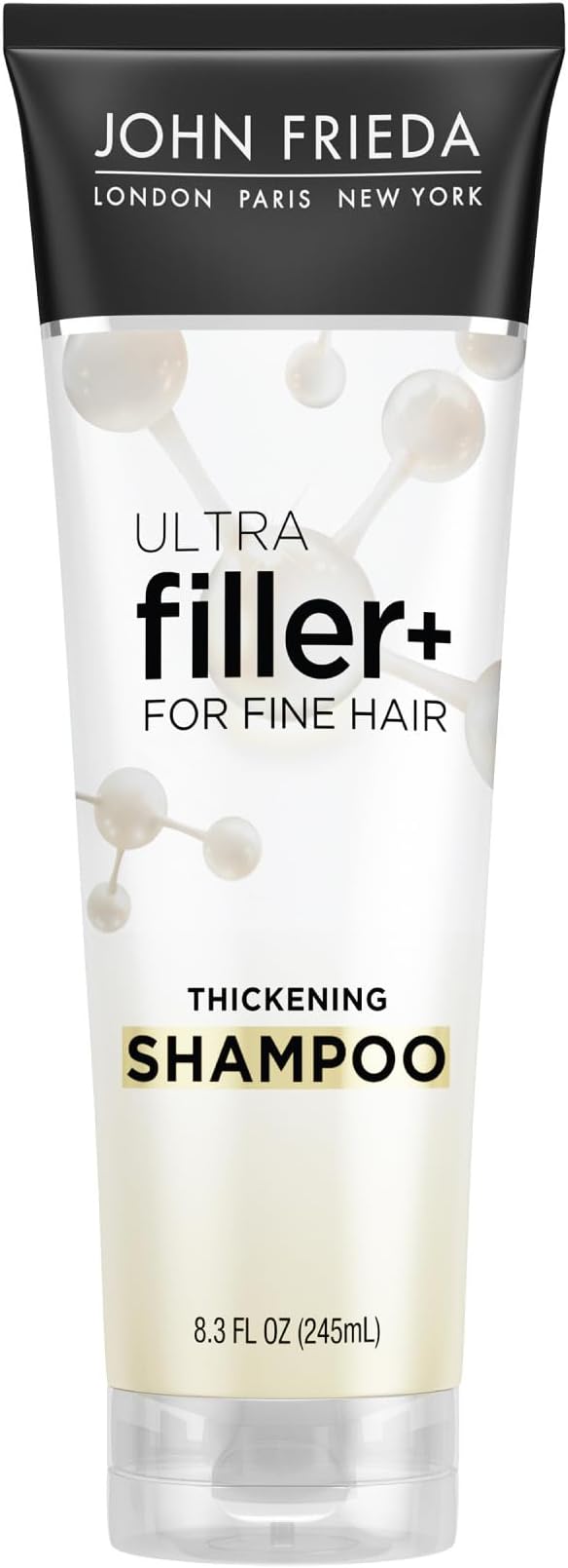John Frieda ULTRAfiller+ Thickening Shampoo, Strengthening Shampoo for Damaged or Thin Hair, Infused with Biotin and Hyaluronic Acid to Strengthen Hair for Thicker Fuller Results, 8.3 Oz