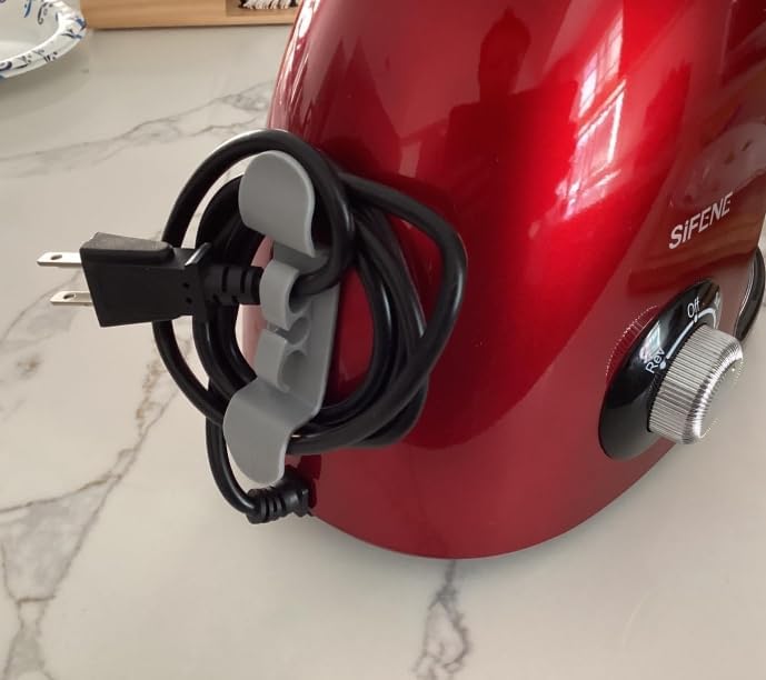 Miniatura 4 de Organizador de cables de 4 piezas para electrodomésticos de cocina, organizador de cables para electrodomésticos, soporte de cable adhesivo,