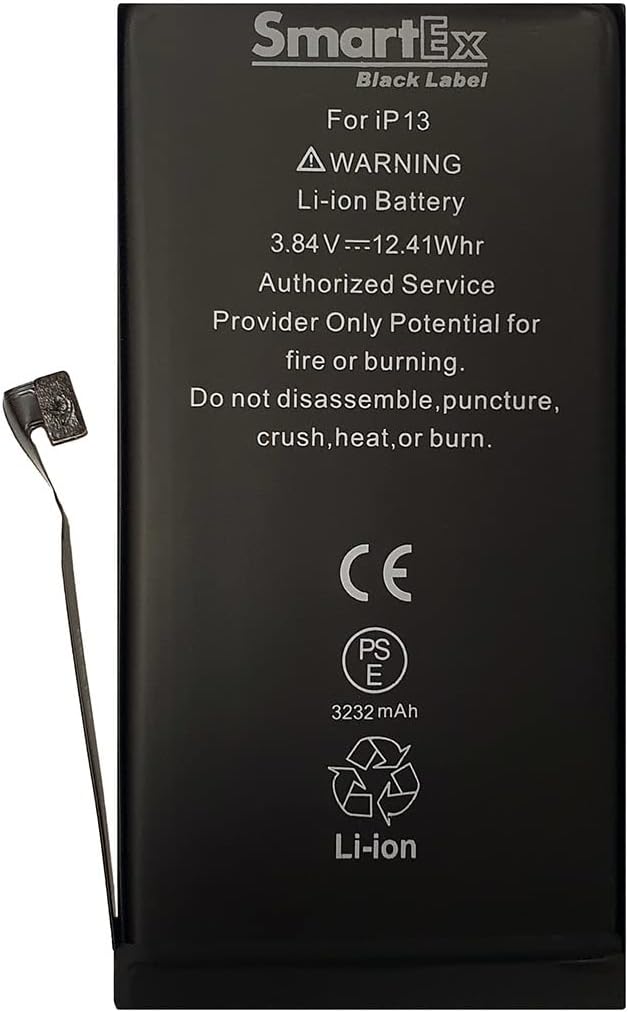 Black Label Battery compatible with iPhone 13 - Capacity 3232 mAh | 2 Years Warranty