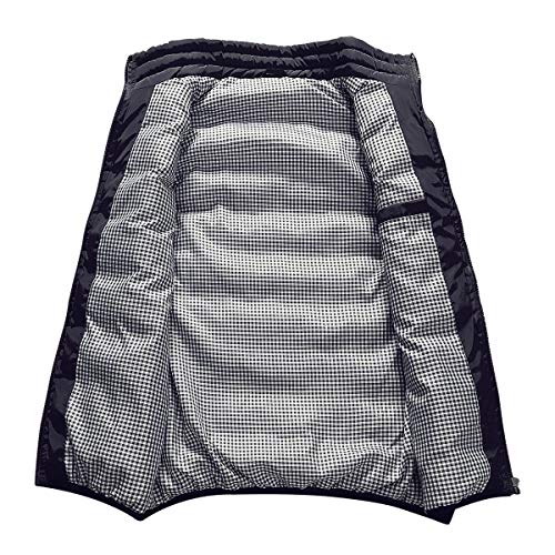 Men's Outdoor Casual Stand Collar Outwear Padded Vest Coats2