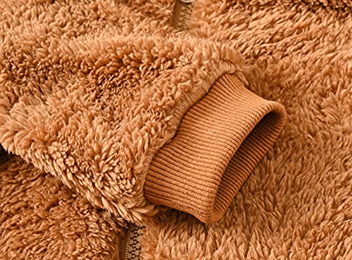 Forestime Kids Fleece Coat Infant Baby Girls Boys Bear Warm Thick Snowsuit Hooded Coat Jumpsuit,Baby Soft Comfy Coat(Brown,0-6 Months) #TOP5