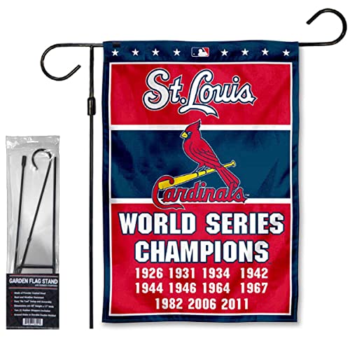 Drapeau de jardin Cardinals avec support pour afficher votre passion sans abîmer vos murs