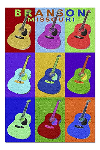 Branson, Missouri - Acoustic Guitar Pop Art