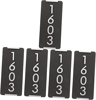 LIGHTAOTAO 5pcs Number Plate Door Signs for Office Outdoor Sign Outdoor Mailbox House Number Plaque Mailbox Letters and Numbers for Outside Mailbox Name Plate Home Address Signs for House