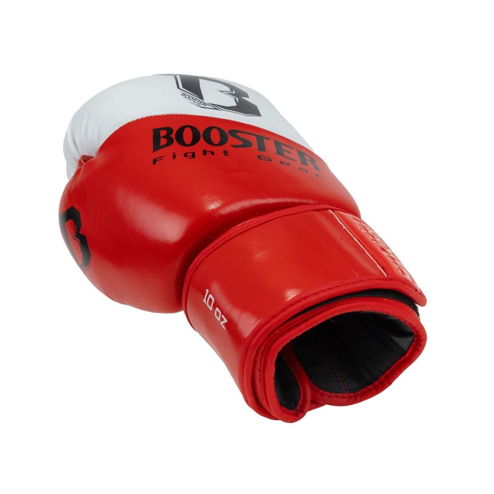 Booster - Guanti da boxe – Thunder Series 3 – Rosso/Bianco – 16 oz
