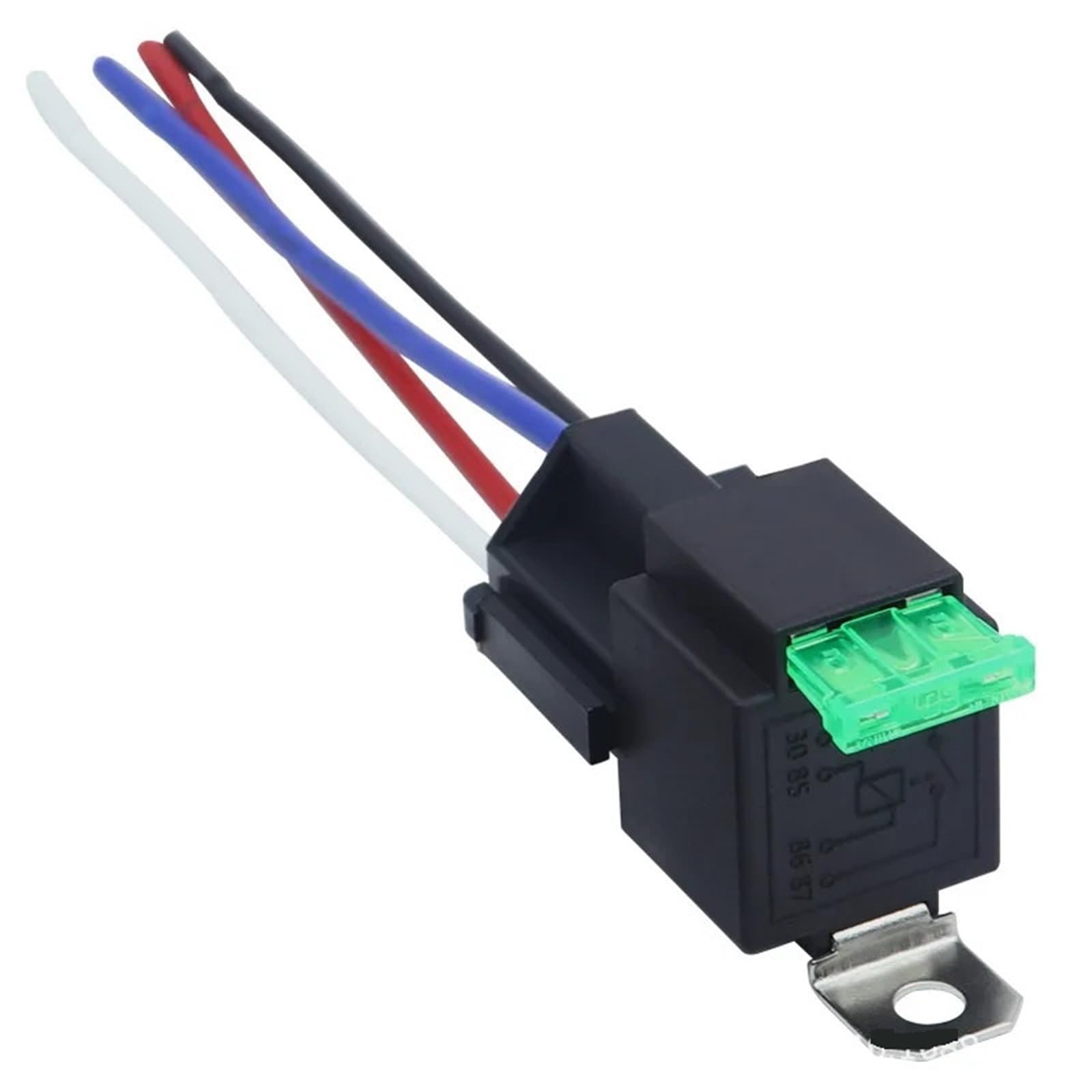 Relais de voiture étanche 24V 4 broches anti court-circuit avec prise de sécurité