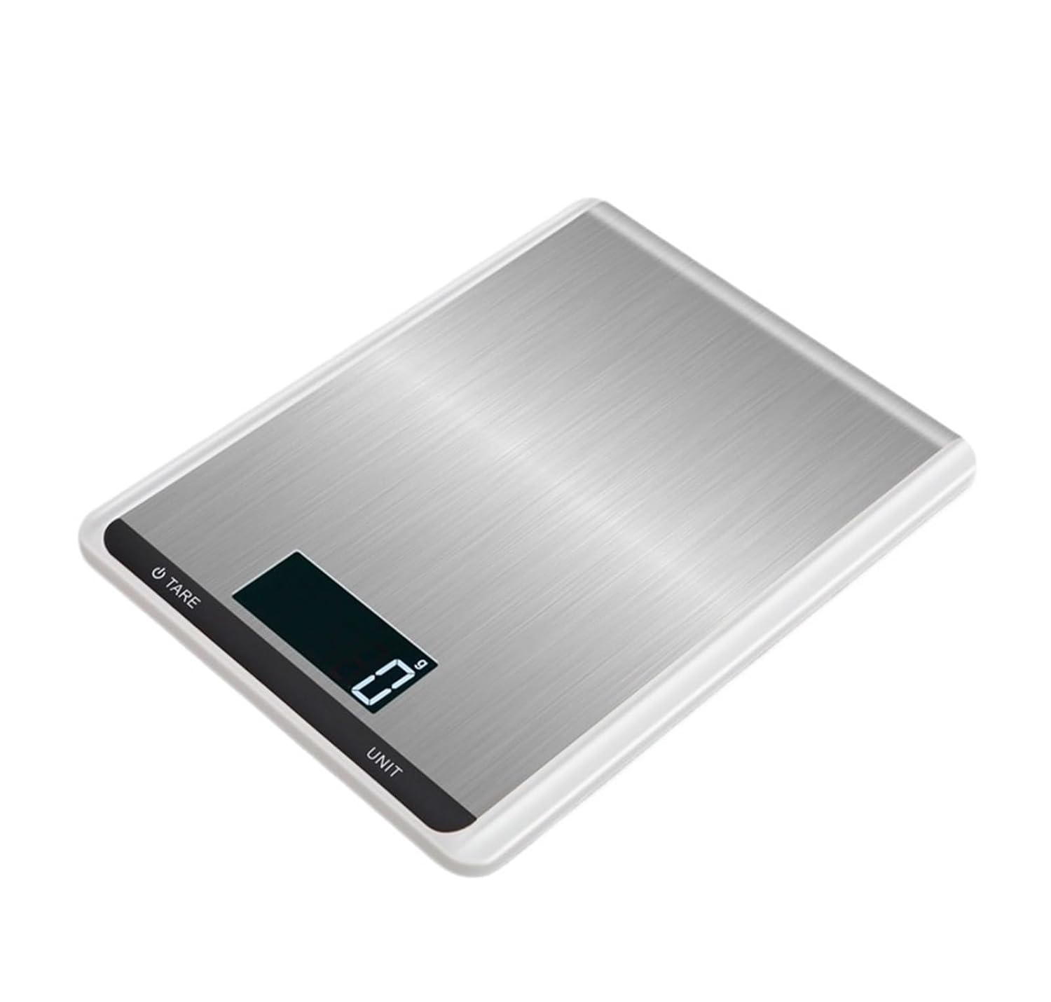 Kitchen Scale, Kitchen Scale 10Kg/1g Weighing Food Coffee Balance Smart Electronic Digital Scales Stainless Steel Design for Cooking and Baking for Cooking, Baking(White,5Kg)