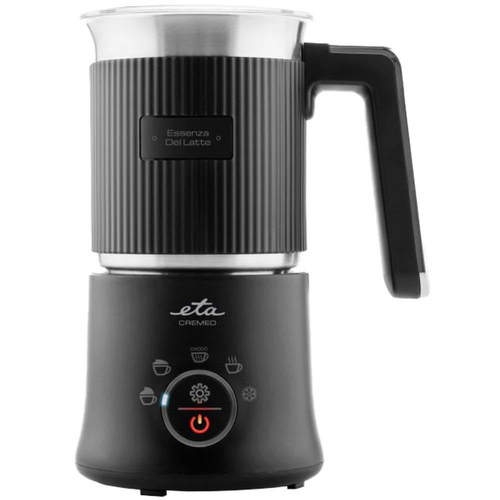 ETA Mousseur à lait et chauffe-lait I Crème I 500 W I 5 fonctions I 350 ml I pour lait chaud et froid I Revêtement antiadhésif I Boîtier en acier inoxydable I Arrêt automatique