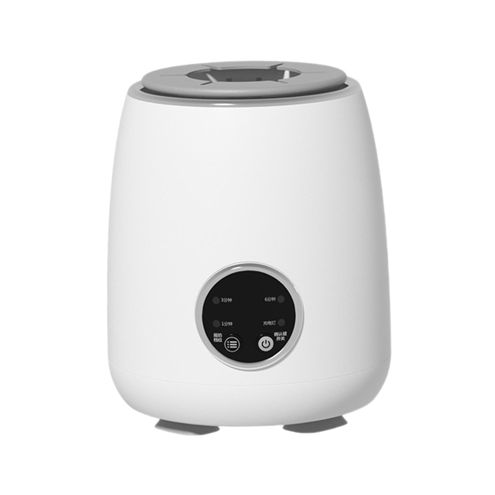 2-częściowy elektryczny shaker do butelek na mleko, 6-biegowy blender do mleka, do karmienia w podróż, noc, biały