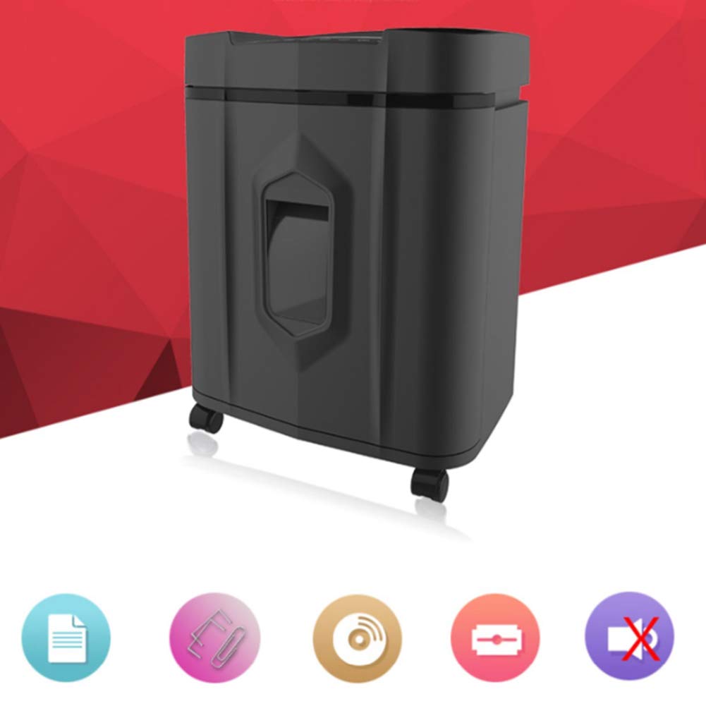 Niszczarka do dokumentów, elektryczna niszczarka papieru, papier, karty kredytowe, przenośna, 20 l/30 minut, 4-stopniowa, poufna niszczarka dokumentów