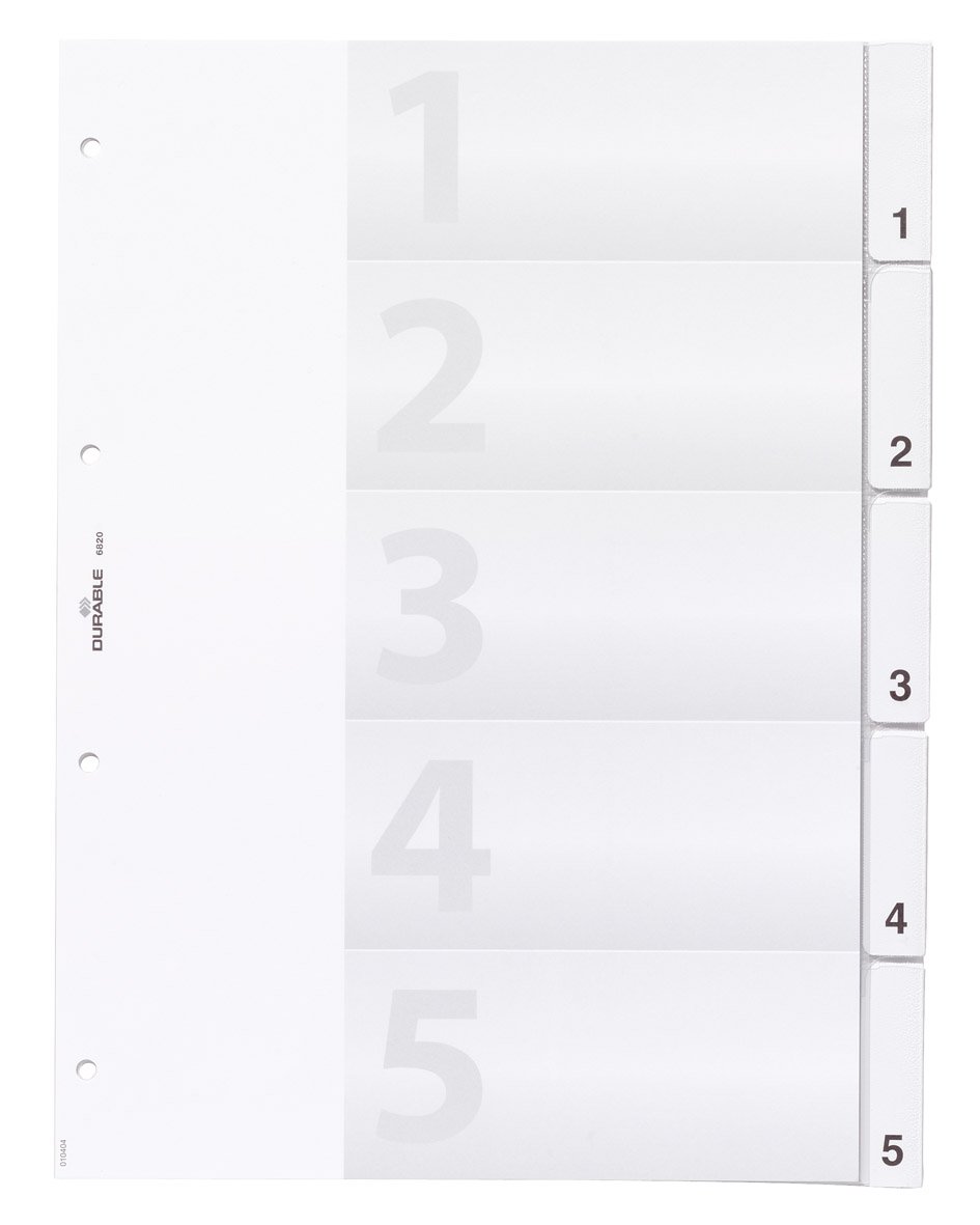TG. 20 Tasti) Durable 680019 - Divisorio con Cavalierini e Set di