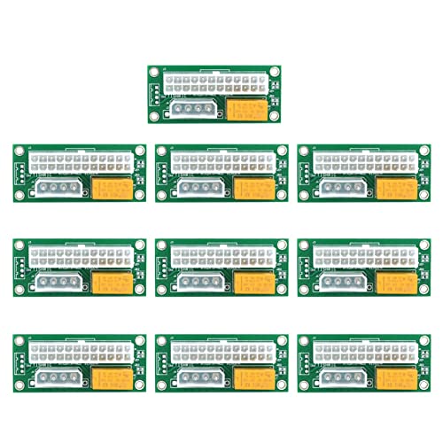 Adaptateur ADD2PSU ATX 24 broches vers 4 broches Molex pour double alimentation de minage - 10 pcs