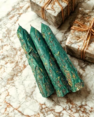 Handmade Abundance Candle | Money Manifestation Spell Candle | Witchcraft Supplies | Prosperity Anointed Ritual (Add A Crystal)
