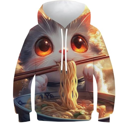 Sweat à capuche enfant Chopsticks Cat fini les pulls ennuyeux