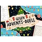 1 gegen 1 Advents-Duell: 24 Stift & Papier Spiele für Zwei | Mitmach Adventskalender mit 24 lustigen Minispielen für 2 Personen, Perfekt zum Verschenken für Geschwister, Paare oder Eltern