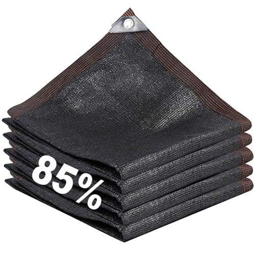 Genérico Red de Sombra, Protección UV 85% Toldo Vela Sombra Negro, Exterior Terraza Malla Sombra para Invernaderos Pergolas de Jardin Patios Piscinas(3 x 4.0 m)