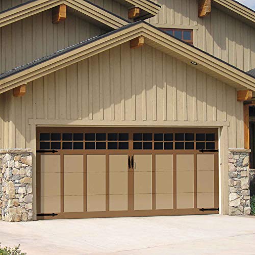Homend 32-Pack Magnetic Panels for Metal Car Garage Door Decoration Fake Faux Windows(6.125" x 4"), 2 Car Large Door Faux Magnetic Windows All Season Weather Resistant Non-Fade PVC Small Panels Kits - Thumbnail 2
