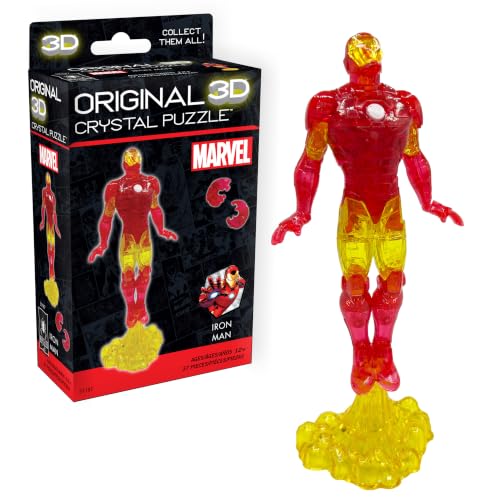 Marvel Iron Man Crystal 3D Puzzle, 37-Pc Brain Teaser, Ages 12+