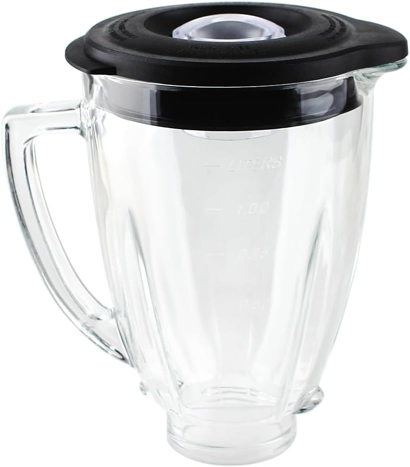 Replacement parts 6-Cup Glass Jar With Lid, Compatible with Oster Blenders