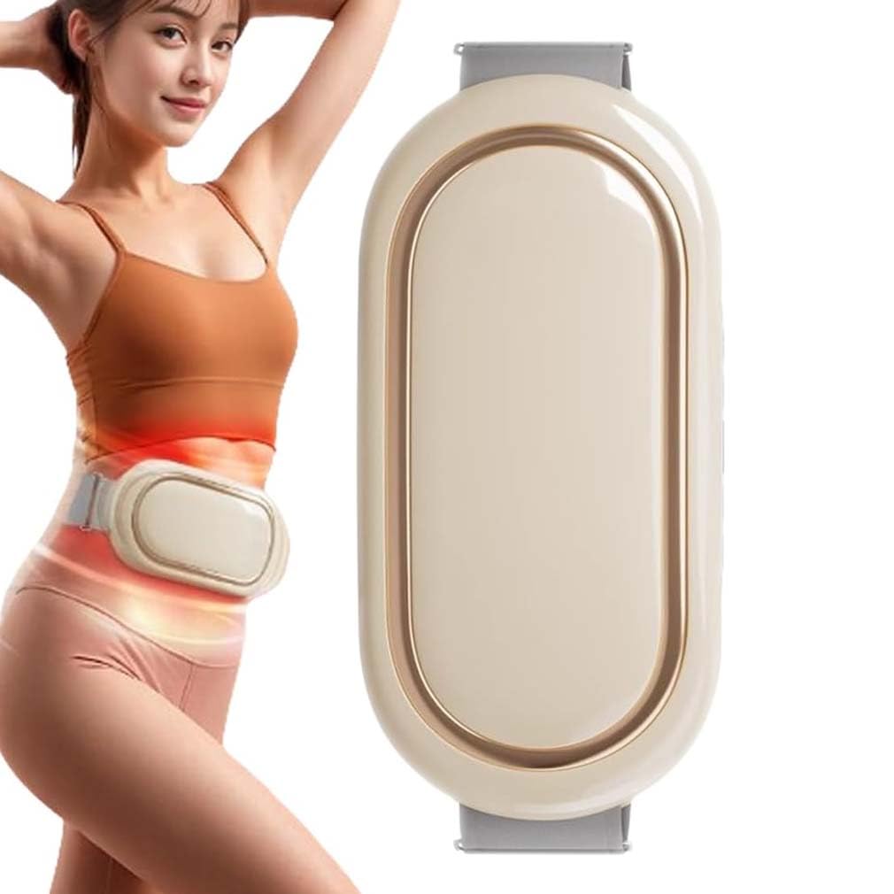 LUCKKY Rechargeable Lazy Abdominal Slimming Machine, Bauchmuskeltrainer elektrisch, Massage Schlankheitsgürtel, Tragbares Heizgürtel Wärmegürtel mit 3-Wärmestufen, 6 Modi & 9 Intensitäten