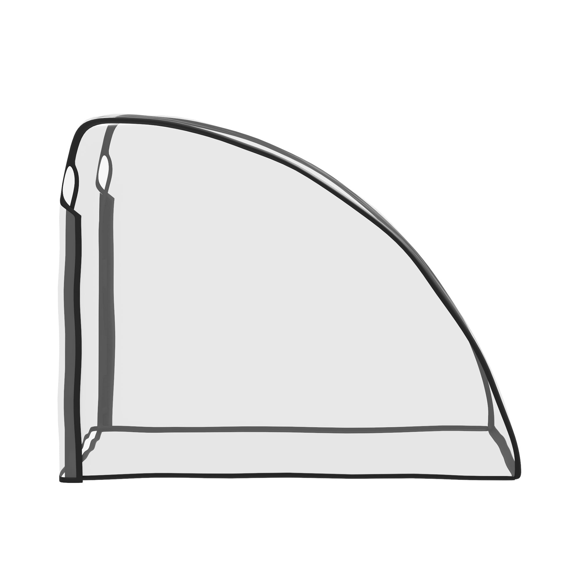 HOMCOM Faltgarage für Fahrradanhänger, Wasserdicht Abdeckung mit UV-Schutz, Regenschutz Regenverdeck für Fahrradanhänger Hundeanhänger Lastenanhänger, 76 x 61 x 61 cm, Transparent