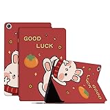 SNCLET Hülle für Huawei MediaPad M5 10 Lederhülle Premium Leder PU Liebliches Kaninchen Cover mit Auto Wake/Sleep Stand Schutzhülle für Huawei MediaPad M5 10.8