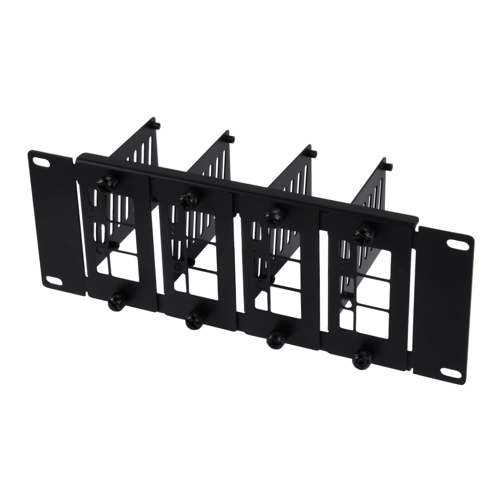 GeeekPi 10" 2U Rack Mount for Raspberry Pi 5/4B/3B+/3B, holds up to 4 Raspberry Pi Boards, compatible with DeskPi RackMate T1/T0/T2/10" Network Cabinet