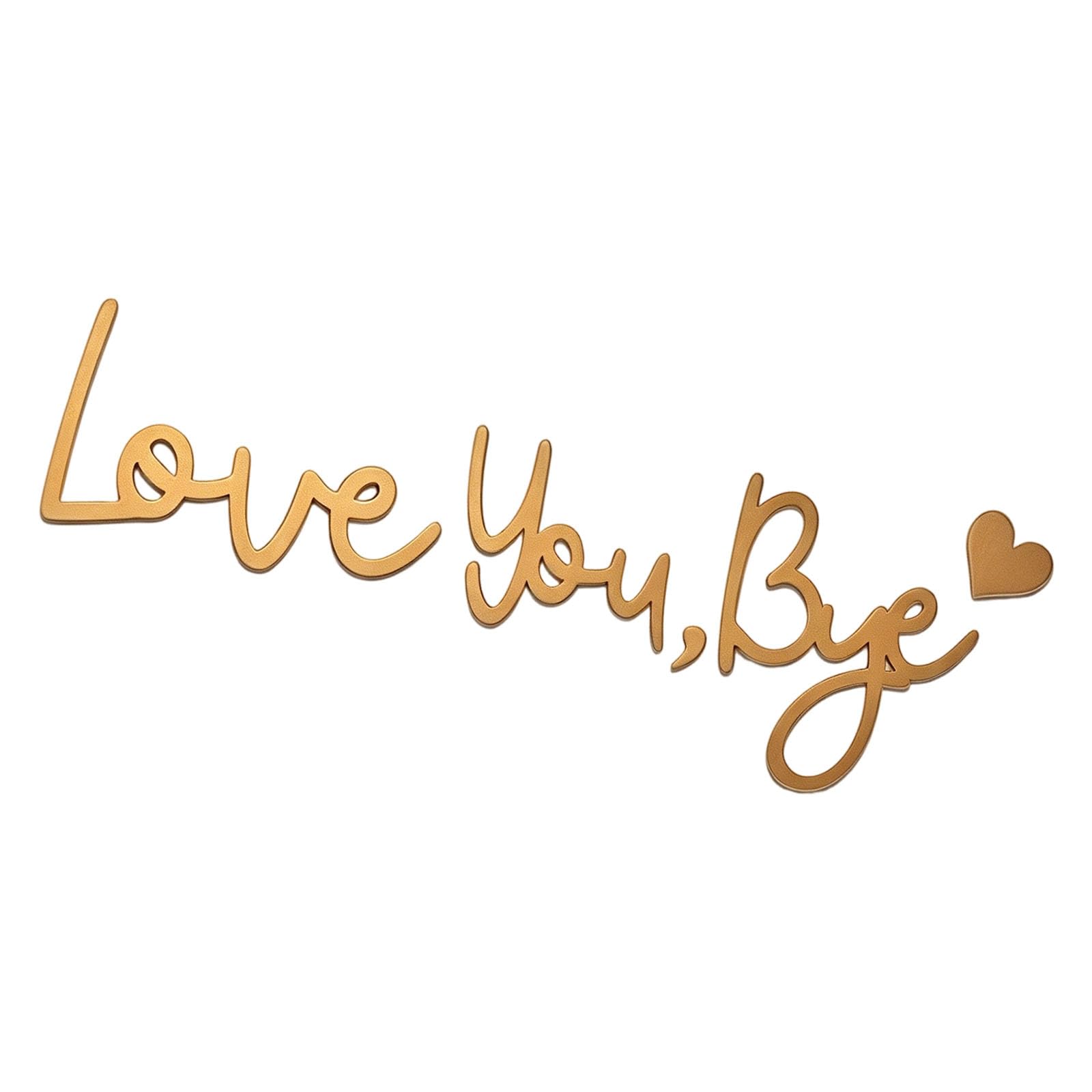 Qusinfc Love You Bye Acrylic Sign Retro Love You Bye Signs Wall Decors for Home Hallway Entryway Door Wall Art Housewarming Gift Farmhouse Art Decors