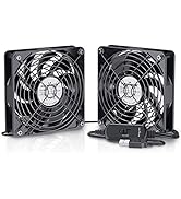 KEYNICE USB 静音 冷却ファン 強力 パソコン 送風機 扇風機 ミニ 小型 クーラー 2000RPM 9枚羽根 ルーター 水槽 PS4冷却 薄型 12cm 2個1組
