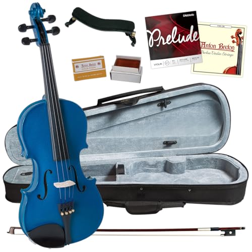 Cremona SV-75BU - Violín para estudiantes 4/4 tamaño completo - Conjunto de configuración y listo para...